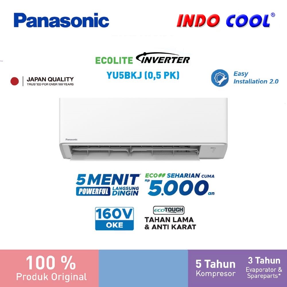 AC PANASONIC Ecolite Inverter 1/2 PK YU5BKJ
